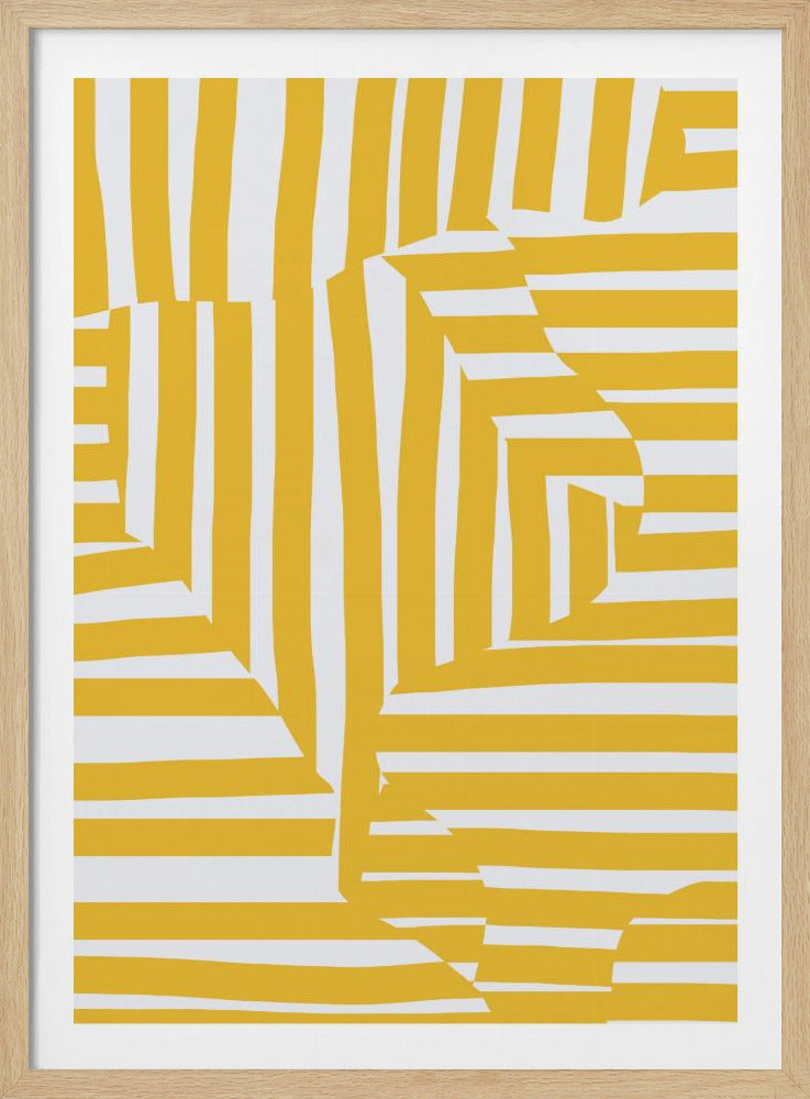 Gelbe Linie und Streifen | Poster