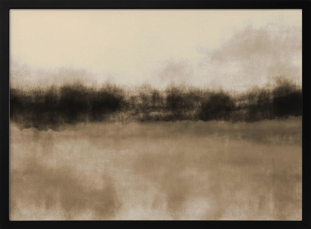Abstrakte Landschaft in Erdtönen. | Poster