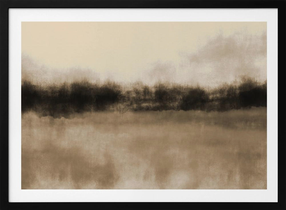 Abstrakte Landschaft in Erdtönen. | Poster