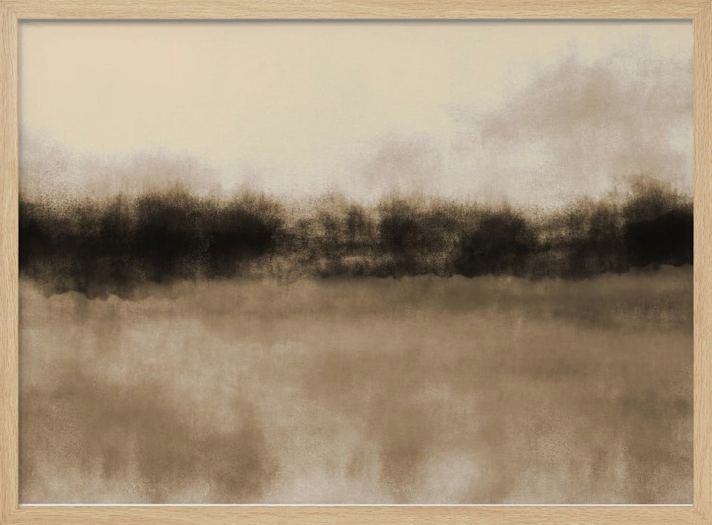 Abstrakte Landschaft in Erdtönen. | Poster