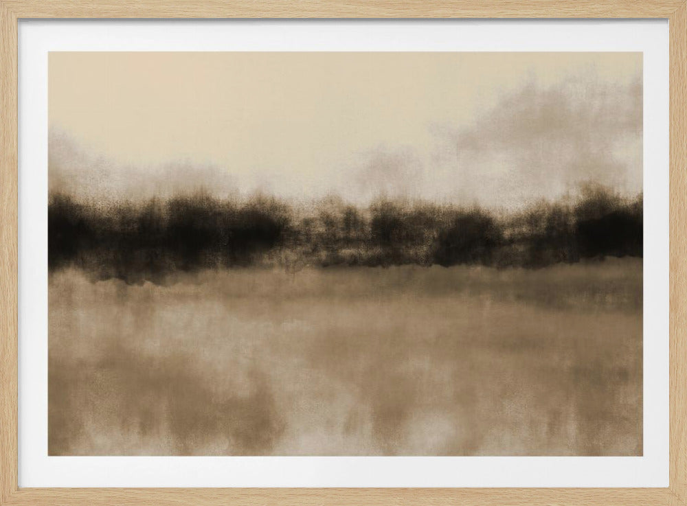 Abstrakte Landschaft in Erdtönen. | Poster
