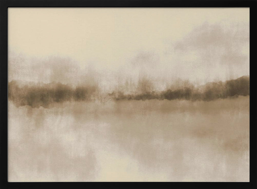 Abstrakte Landschaft in neutralen Brauntönen | Poster