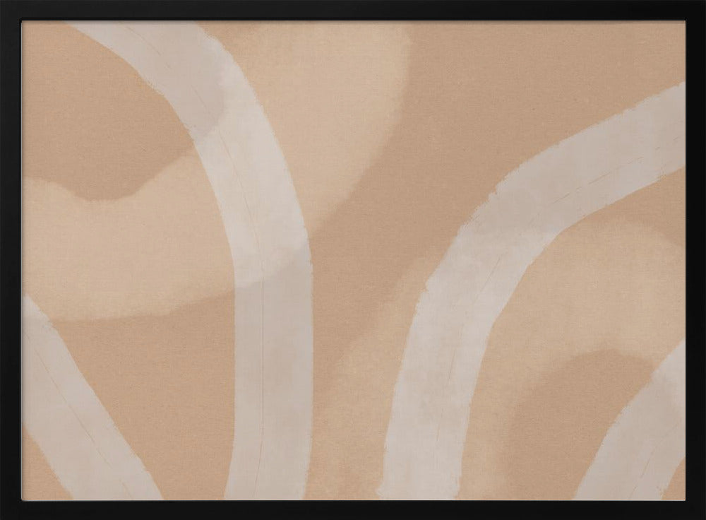 Neutrales abstraktes Aquarell. Minimalistisch in Pastellfarben Nr. 5 | Poster