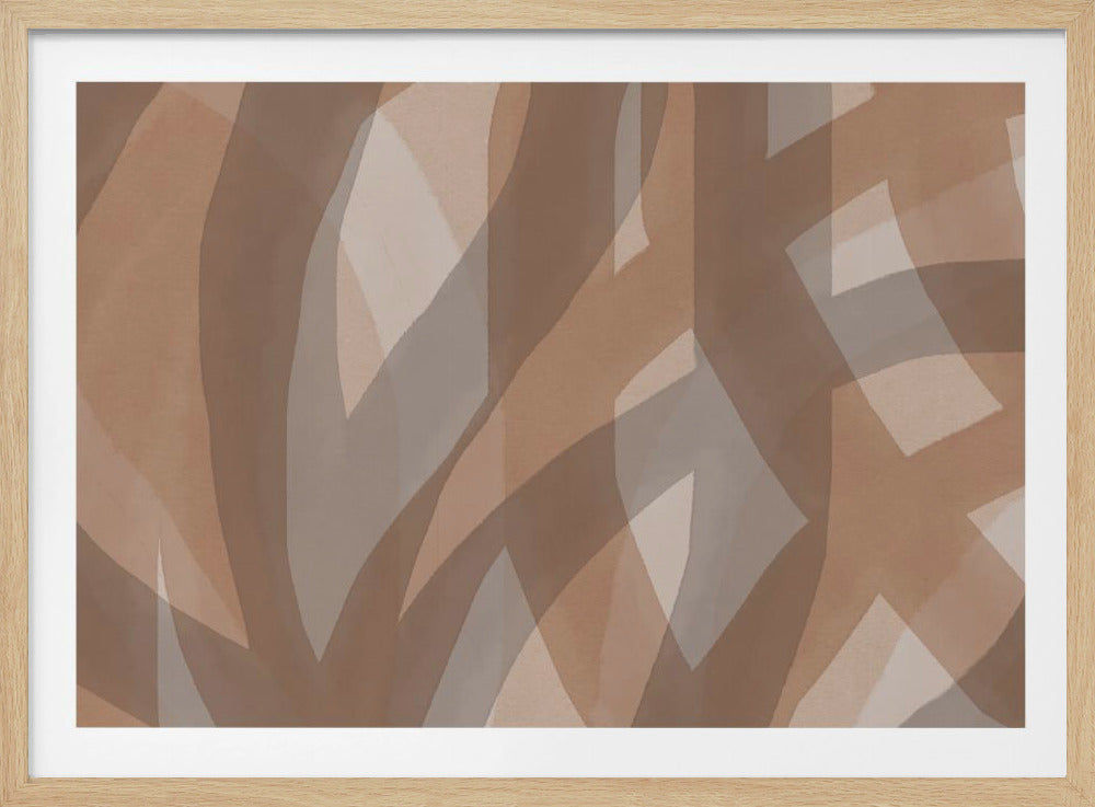 Neutral Abstract Watercolor In Nude and Pastel 5 | Poster