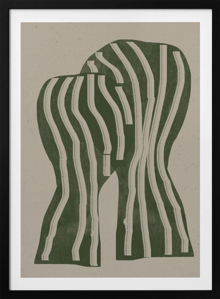 Geschwungene Streifen | Poster