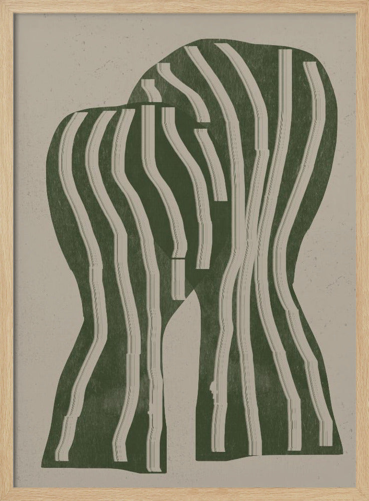 Geschwungene Streifen | Poster