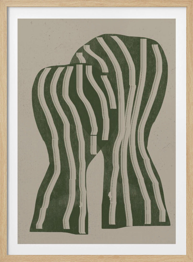 Geschwungene Streifen | Poster