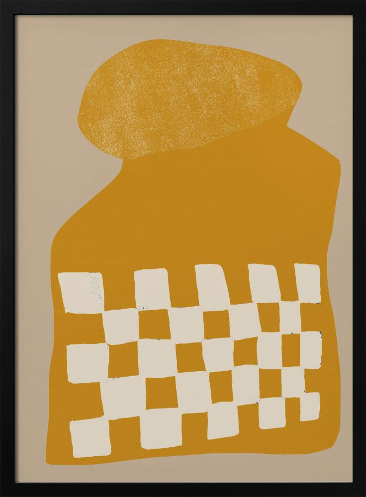 Goldene karierte Form | Poster