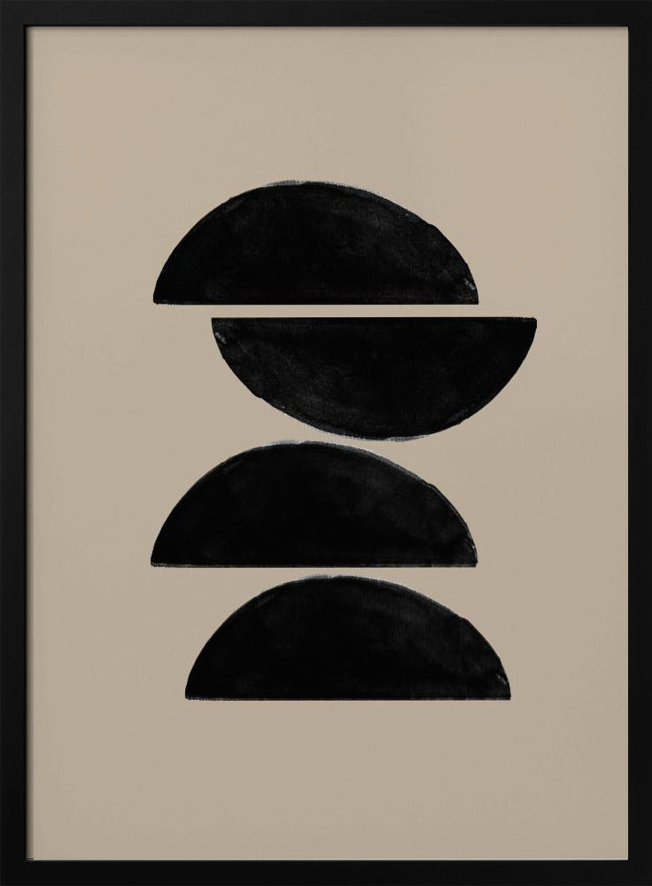 Gestapelte Hälften | Poster