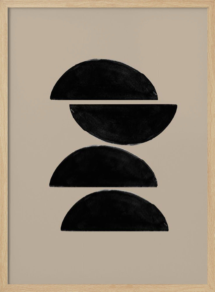Gestapelte Hälften | Poster