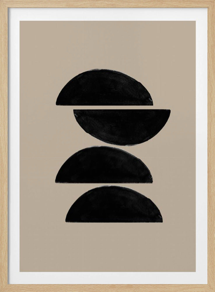 Gestapelte Hälften | Poster
