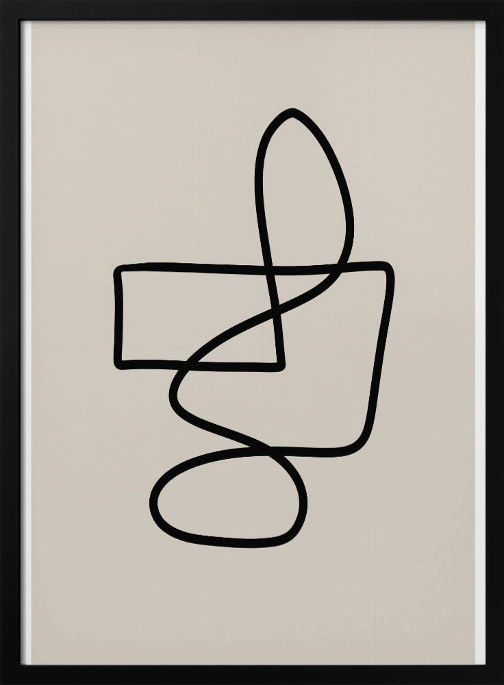Anmutige, geschwungene Linien | Poster