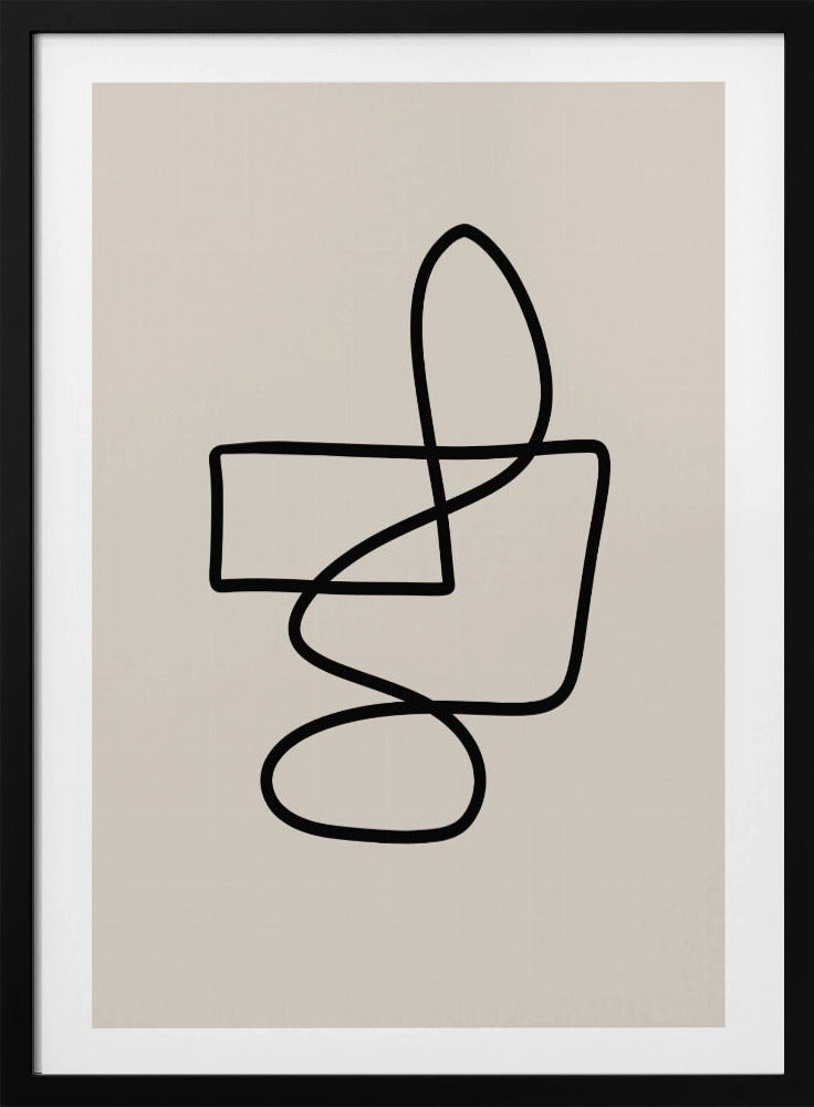 Anmutige, geschwungene Linien | Poster