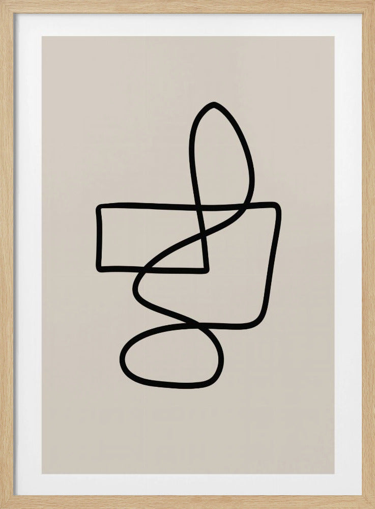 Anmutige, geschwungene Linien | Poster