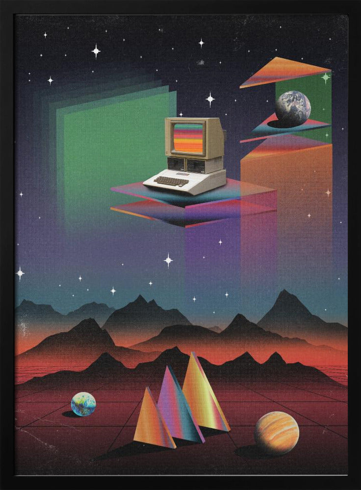 80er Jahre CRT-Computer | Poster