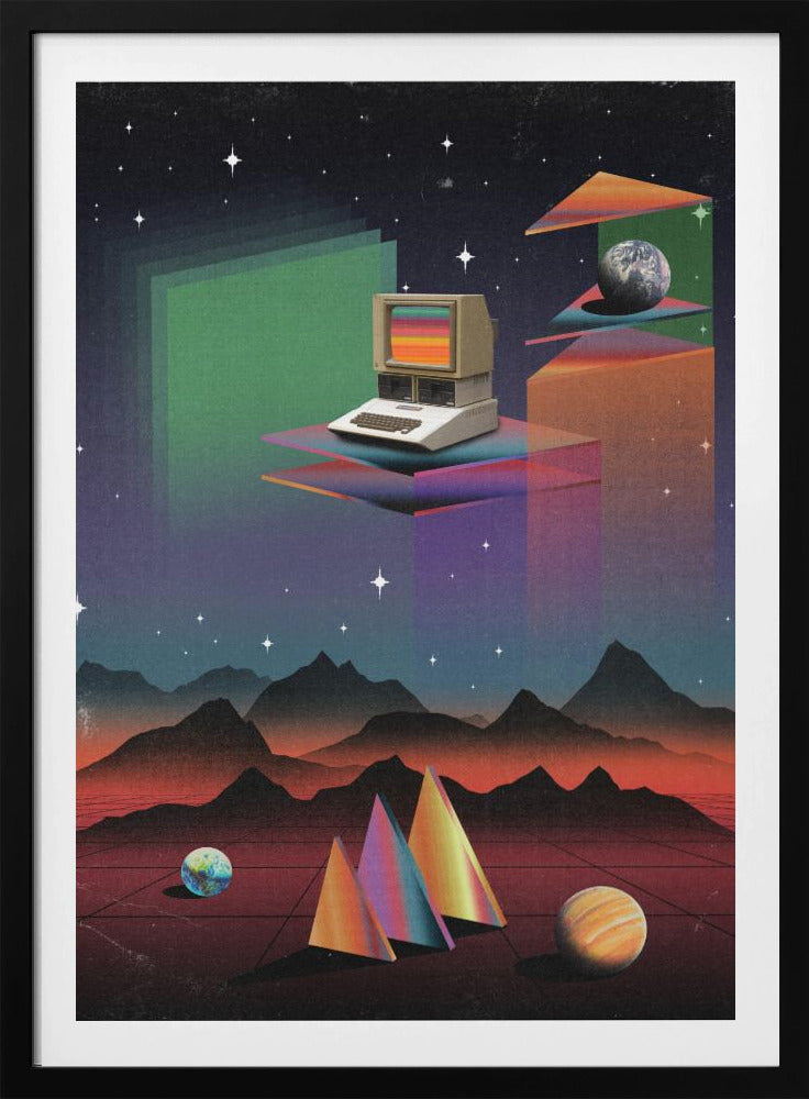 80er Jahre CRT-Computer | Poster