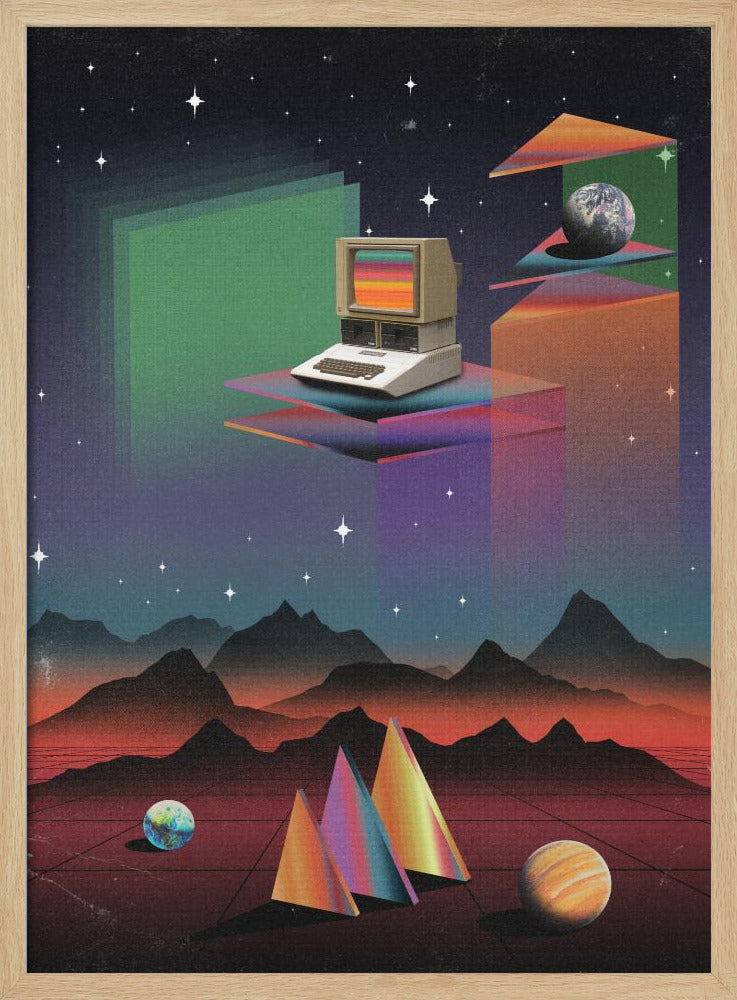 80er Jahre CRT-Computer | Poster