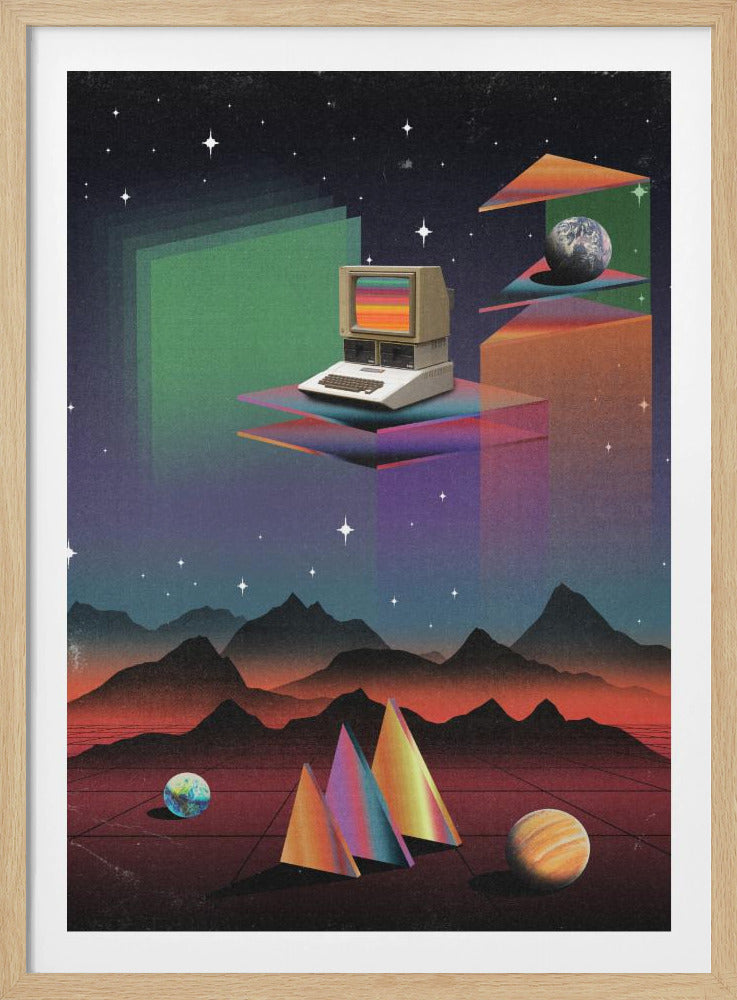80er Jahre CRT-Computer | Poster
