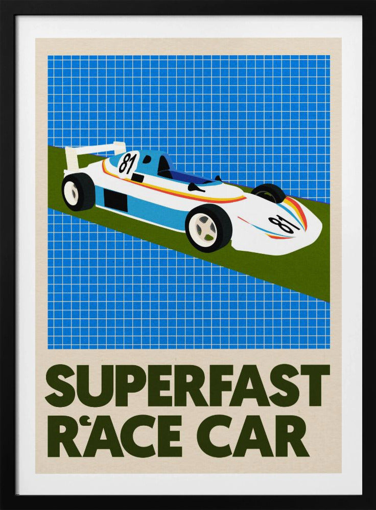 Superschnelles Rennauto | Poster
