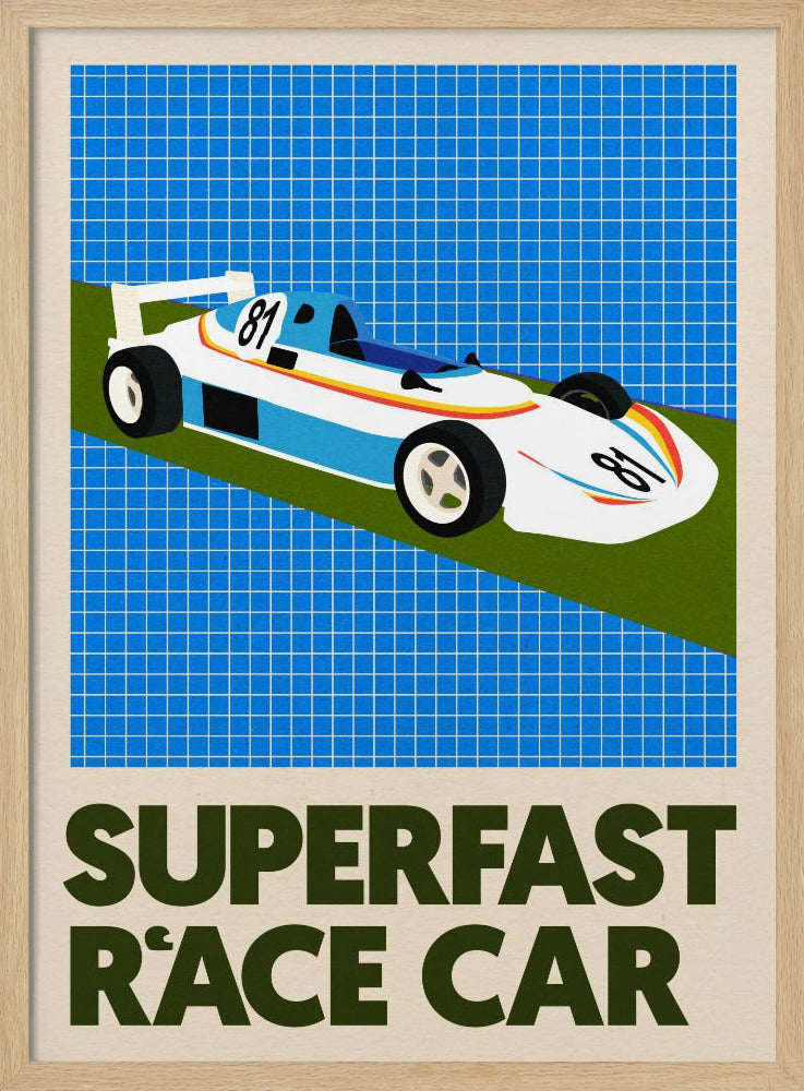 Superschnelles Rennauto | Poster
