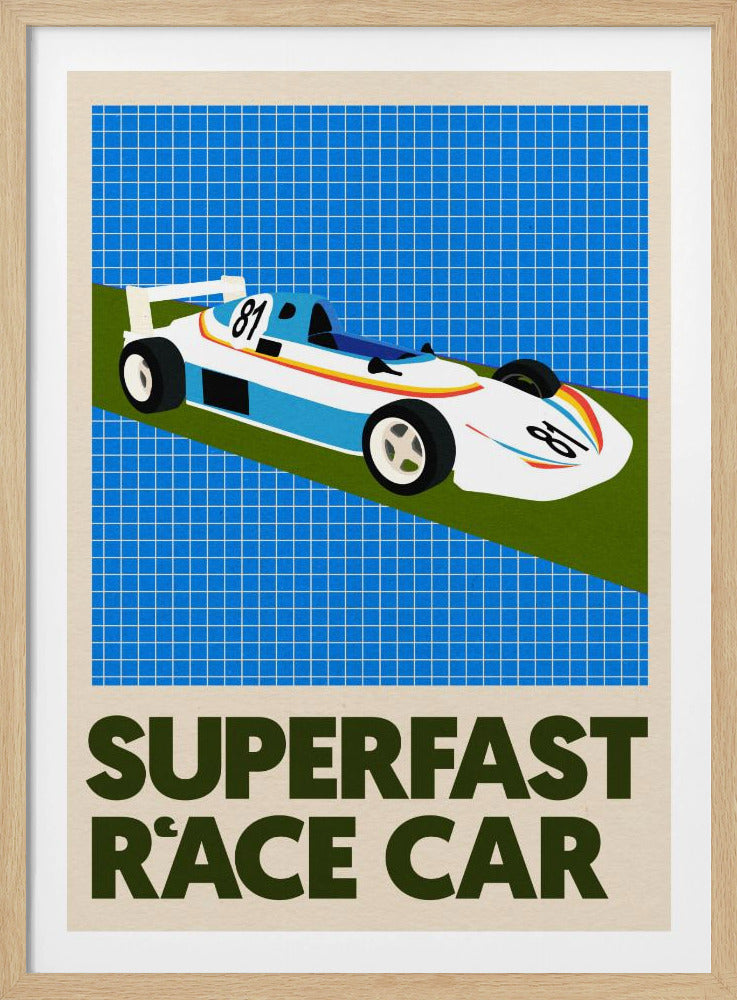 Superschnelles Rennauto | Poster