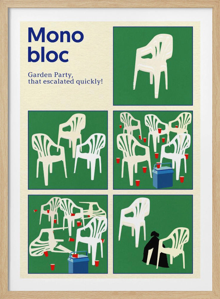 Poster Monoblock Fünf Quadrate | Poster