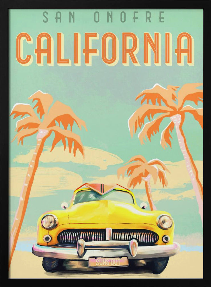 Kalifornien Surf Poster | Poster