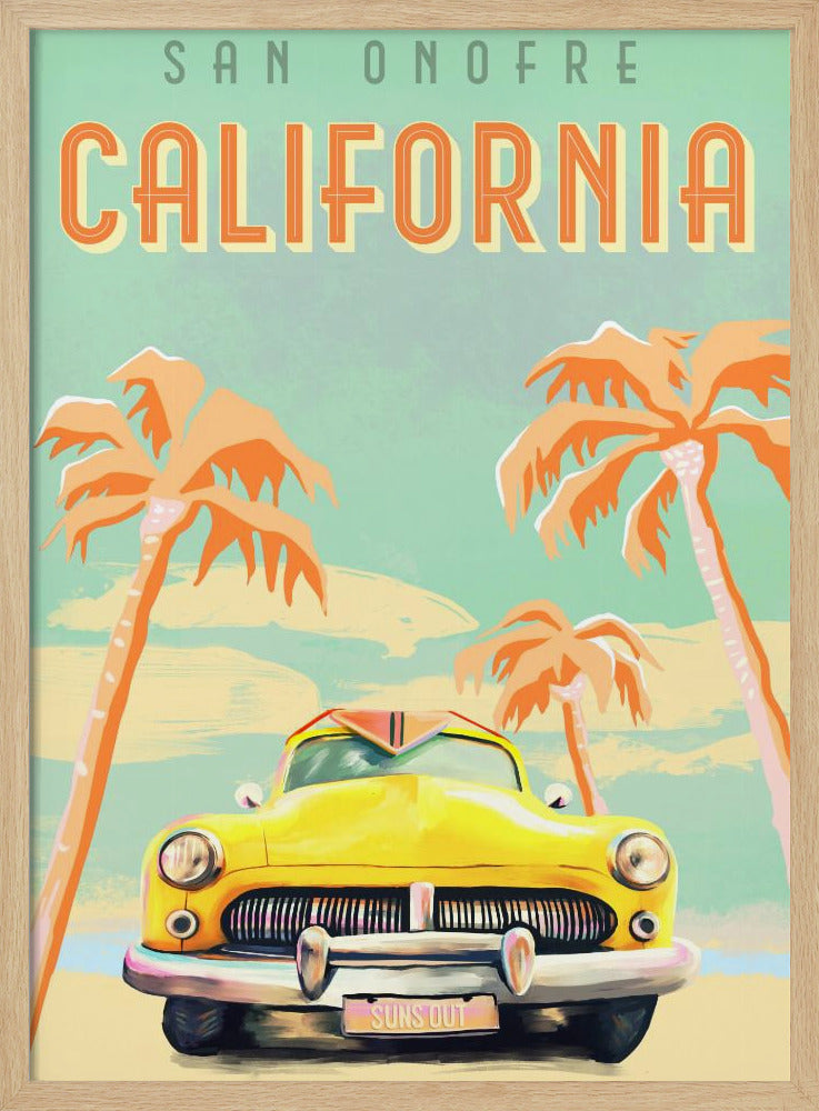 Kalifornien Surf Poster | Poster