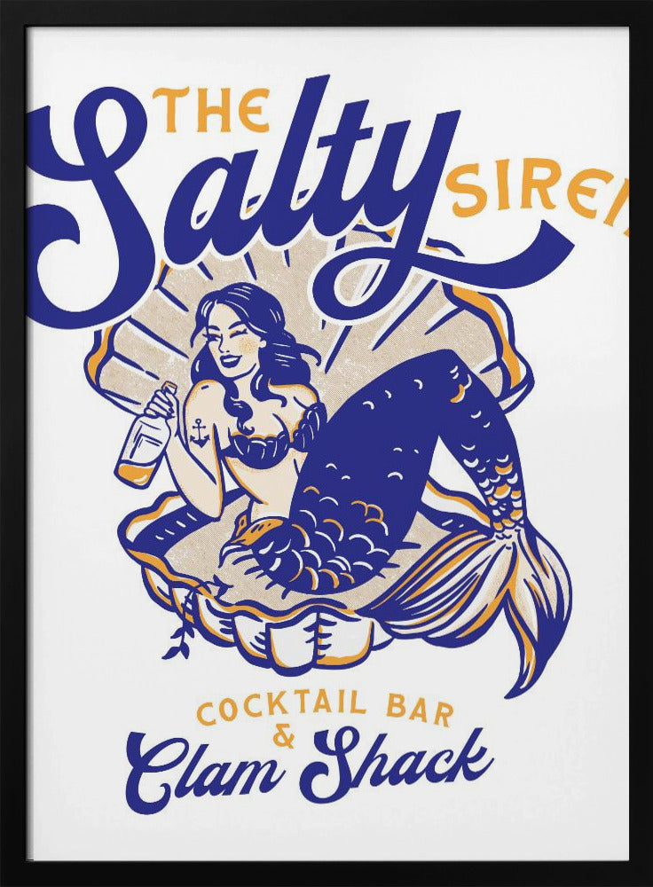 Salty Siren Cocktail Bar & Clam Shack Meerjungfrau | Poster