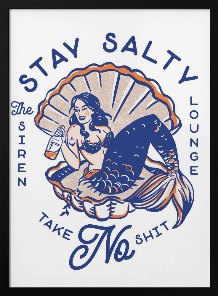 Stay Salty Siren Lounge Pin-Up Meerjungfrau | Poster