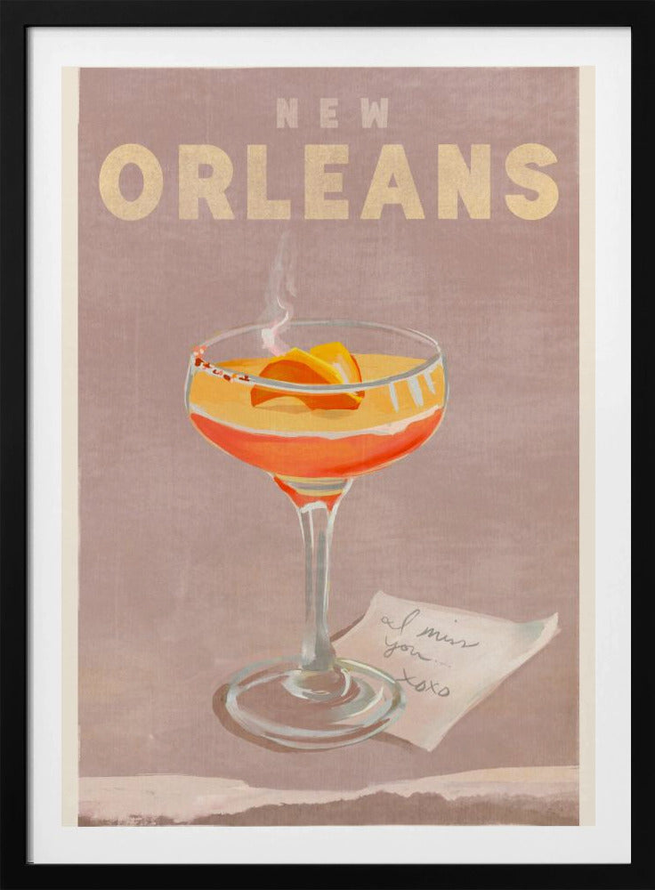New Orleans Cocktail Reiseposter | Poster