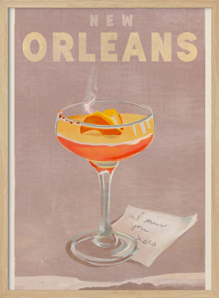 New Orleans Cocktail Reiseposter | Poster