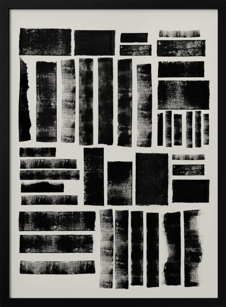 Monochrome Blöcke | Poster