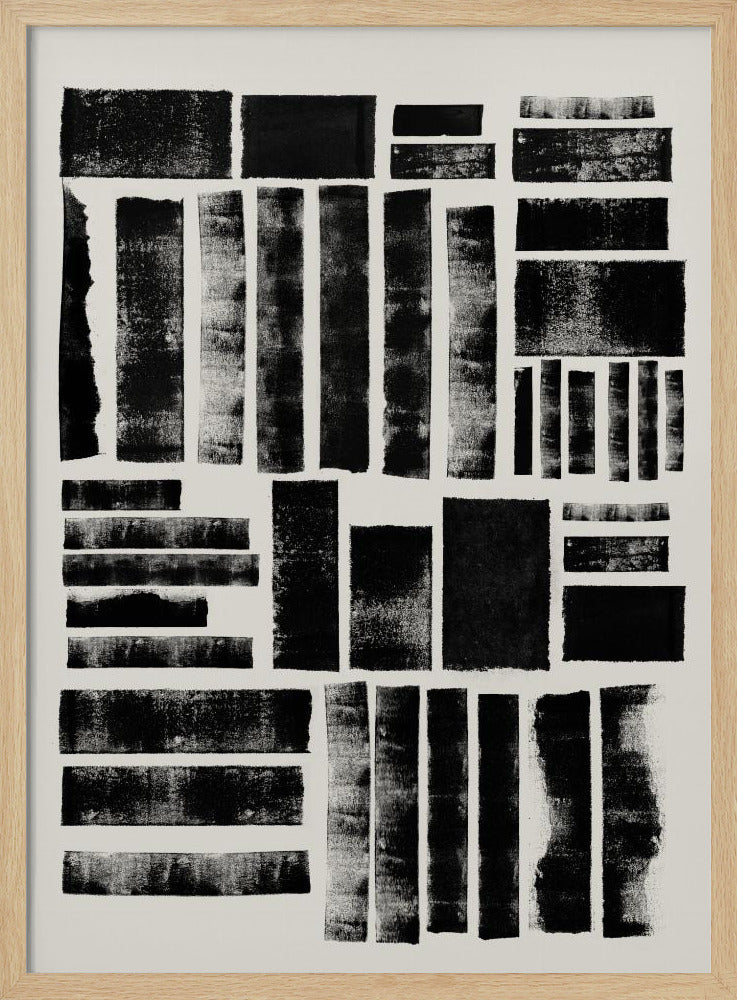Monochrome Blöcke | Poster