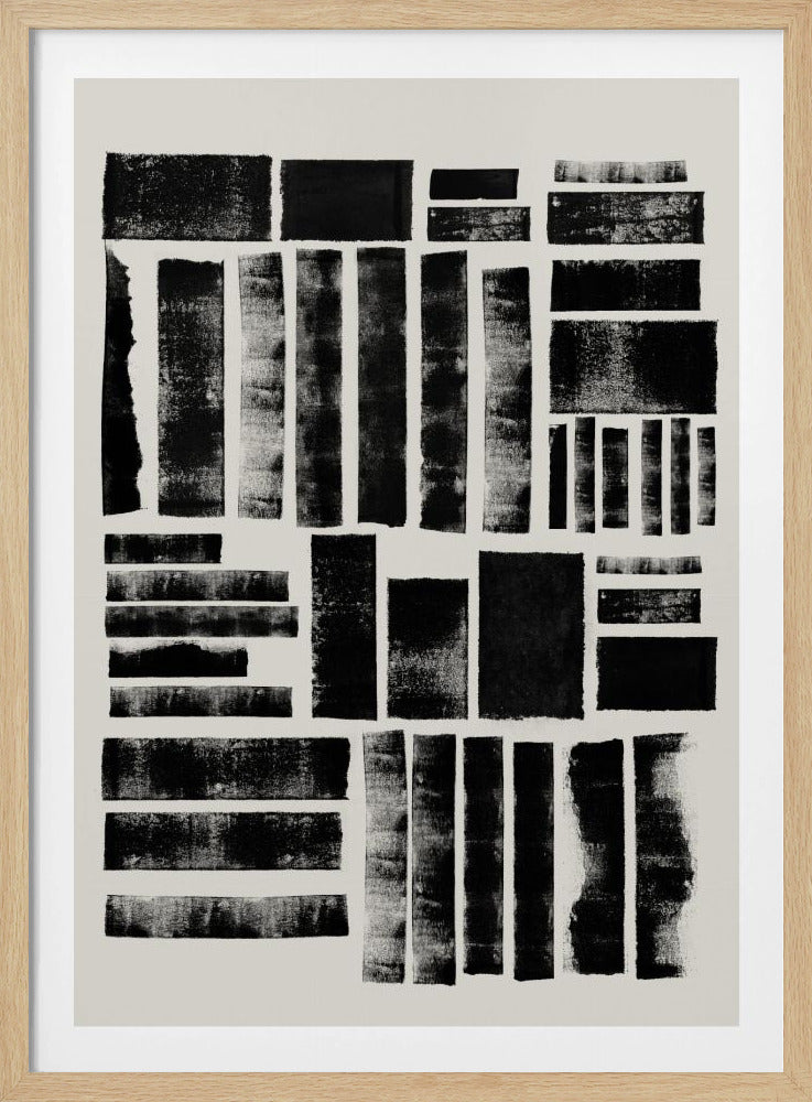 Monochrome Blöcke | Poster