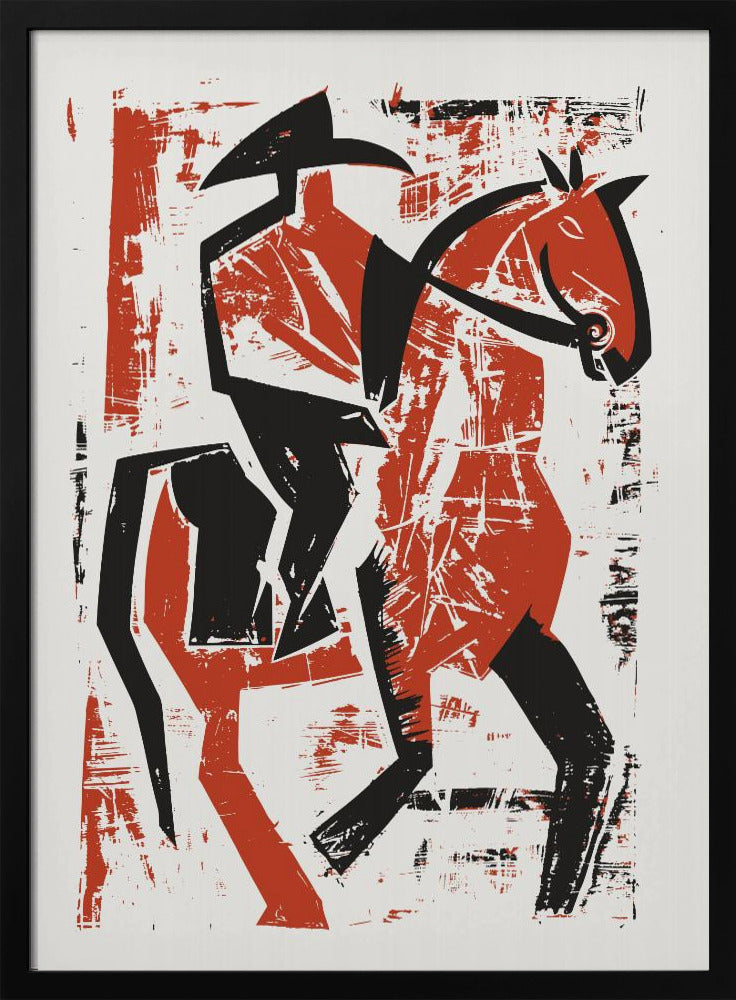 Abstrakter Reiter | Poster