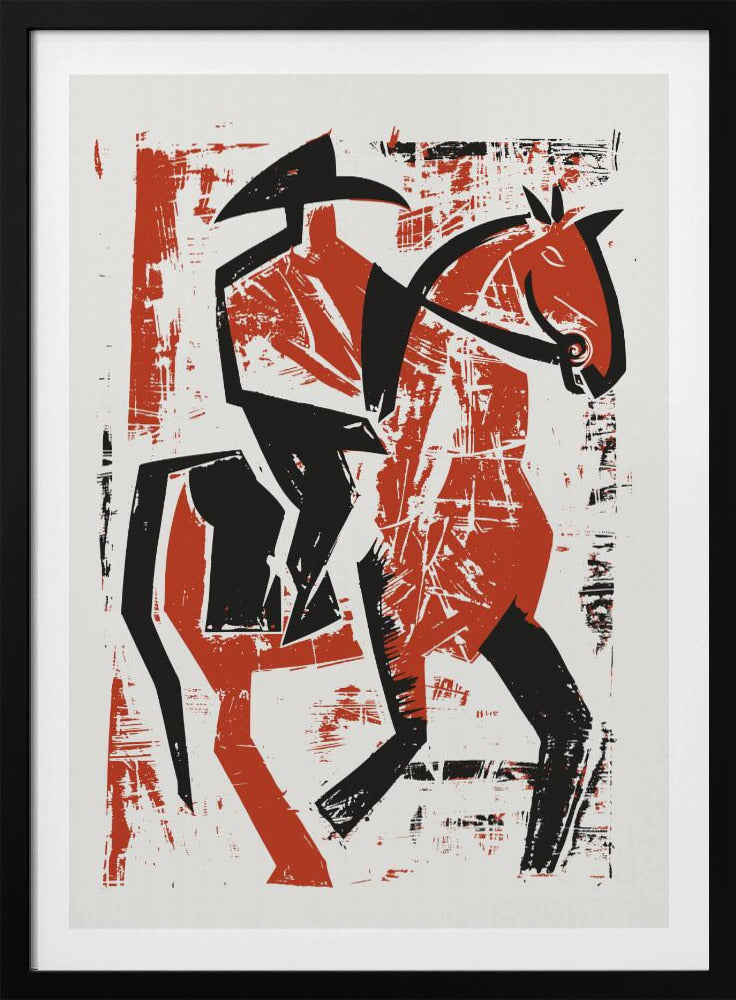 Abstrakter Reiter | Poster