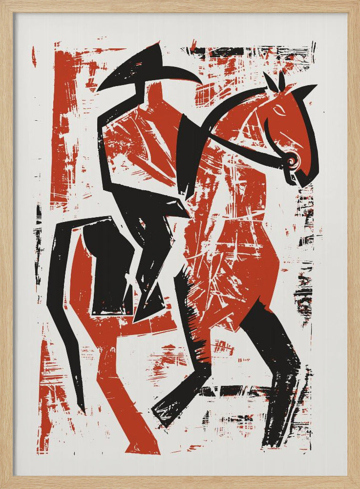Abstrakter Reiter | Poster