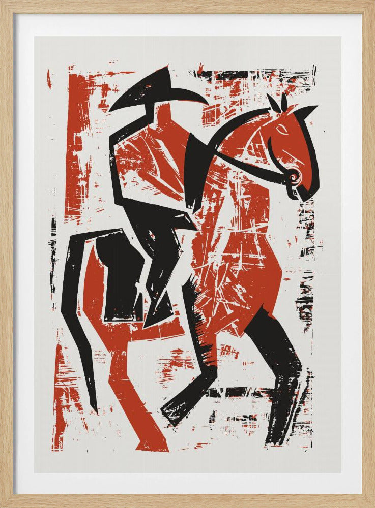 Abstrakter Reiter | Poster