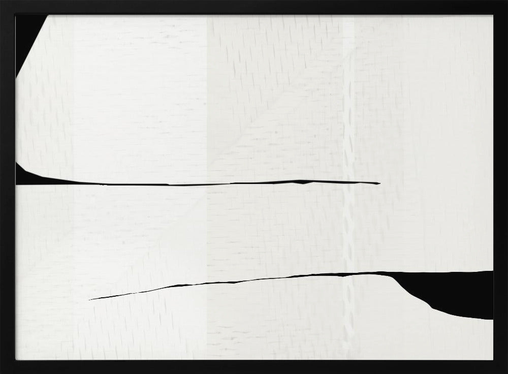 Schwarzer Strich und weiße Webkunst 3 | Poster