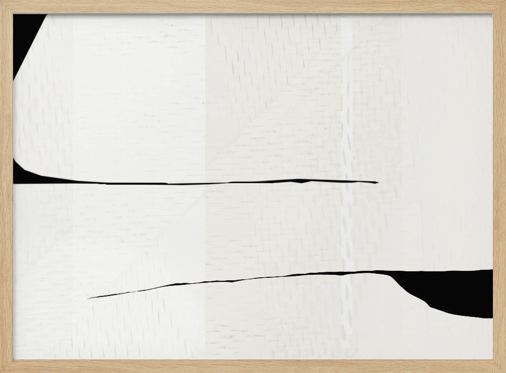 Schwarzer Strich und weiße Webkunst 3 | Poster