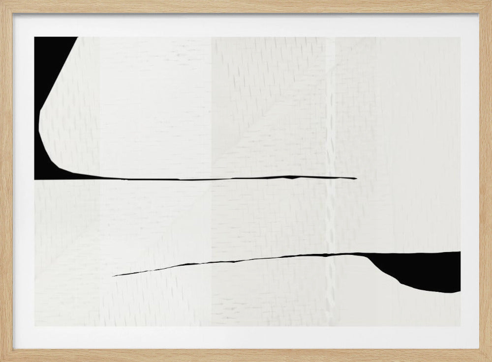 Schwarzer Strich und weiße Webkunst 3 | Poster