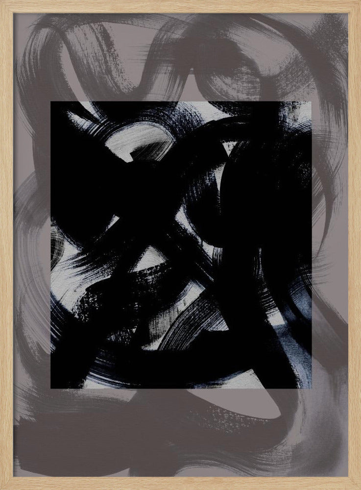 Abstract Brush Strokes 164Y | Poster
