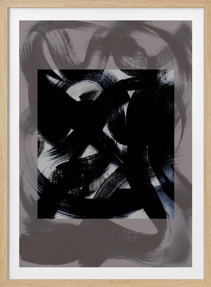 Abstract Brush Strokes 164Y | Poster