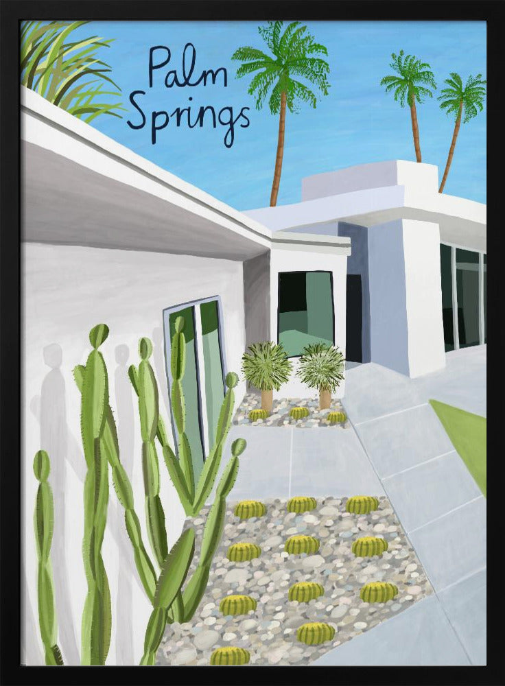 Moderne Architektur in Palm Springs von der Künstlerin Carla Daly | Poster