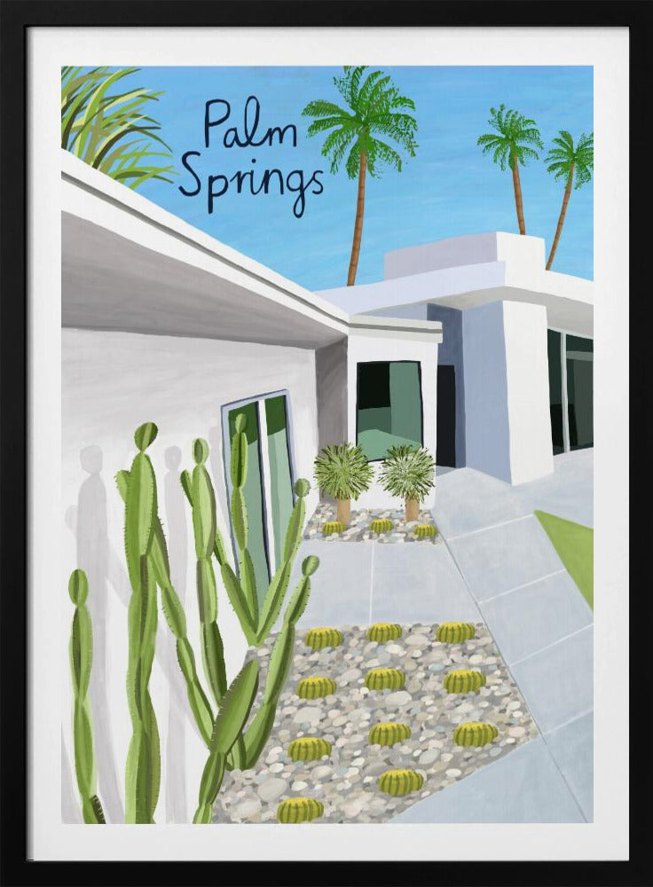 Moderne Architektur in Palm Springs von der Künstlerin Carla Daly | Poster