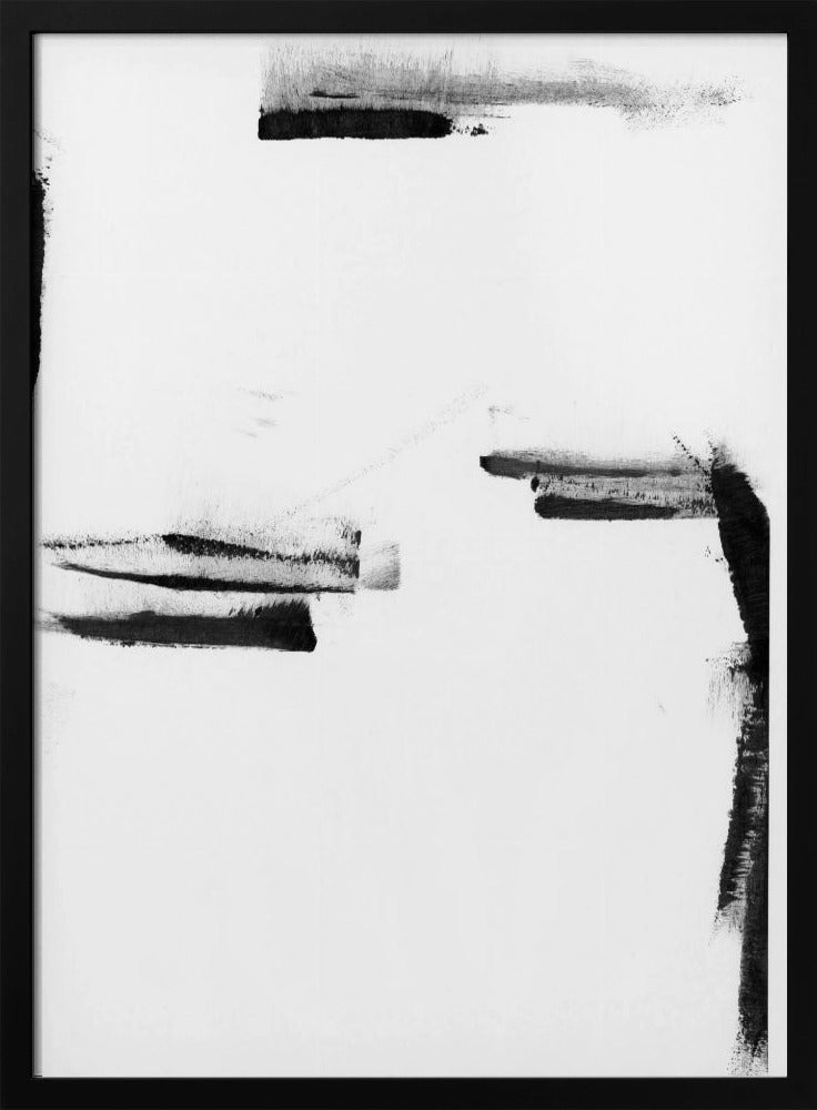 Minimal Black and White Abstract 1 | Poster