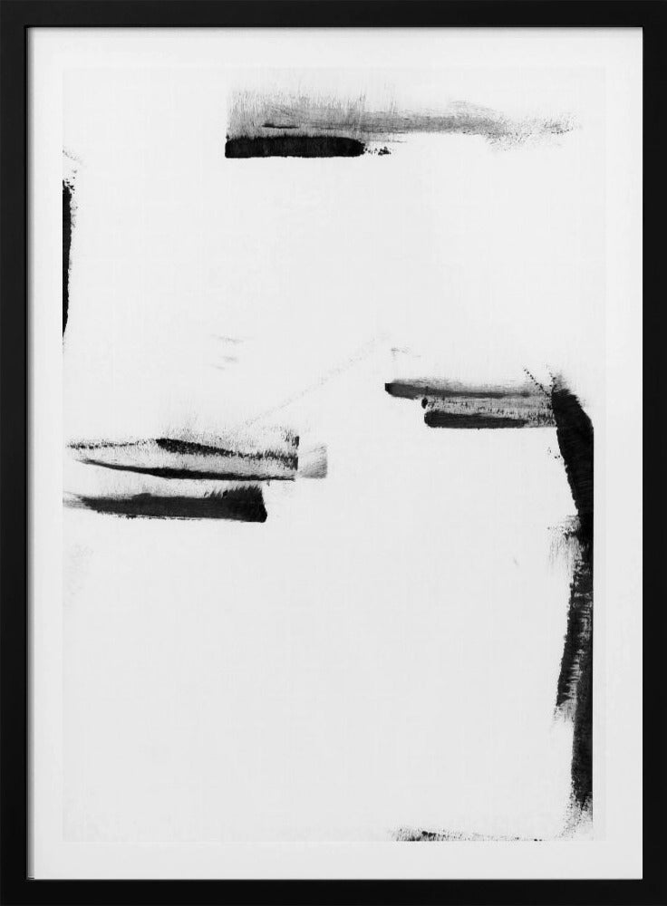 Minimal Black and White Abstract 1 | Poster