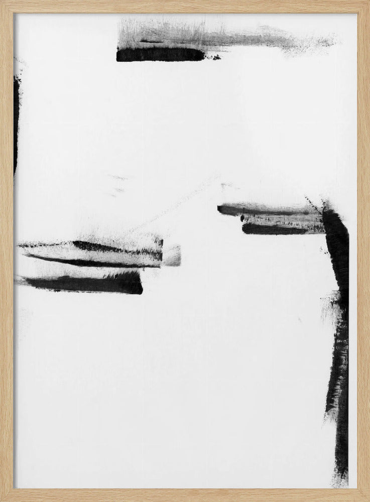 Minimal Black and White Abstract 1 | Poster