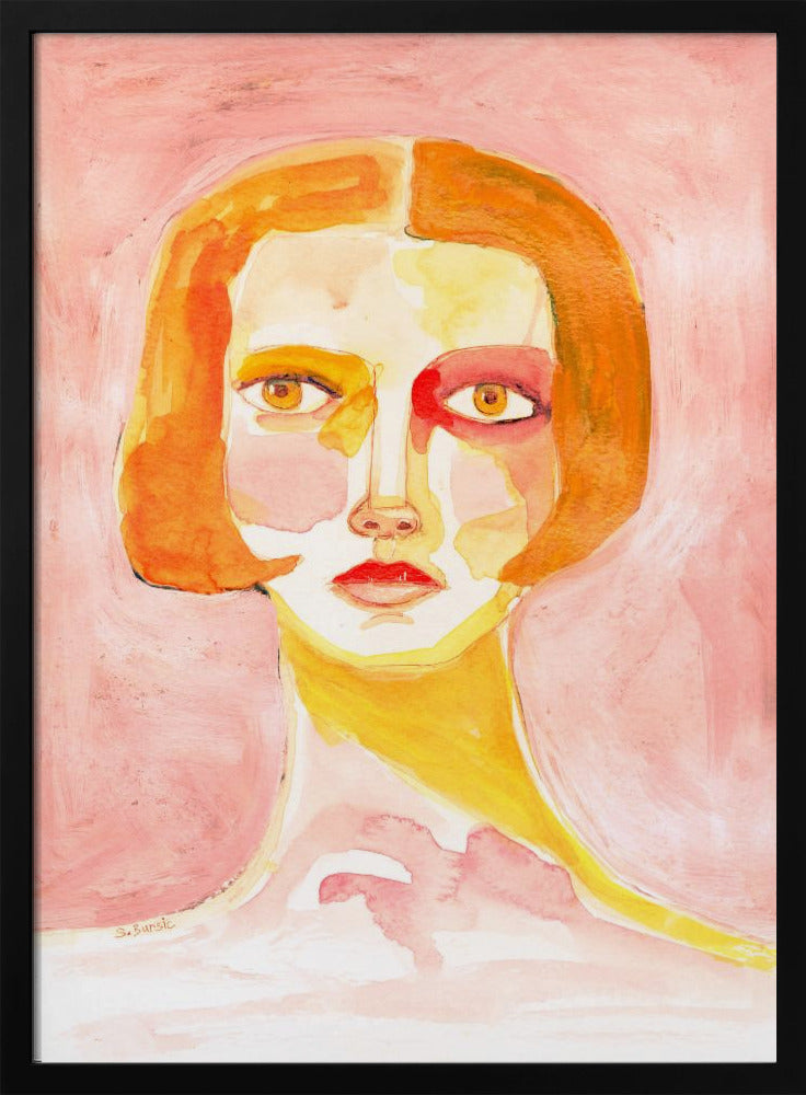 Dame mit Bob-Haarschnitt | Poster